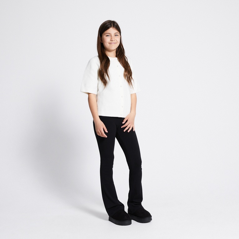 Basic Flare tights "Malva star" Black